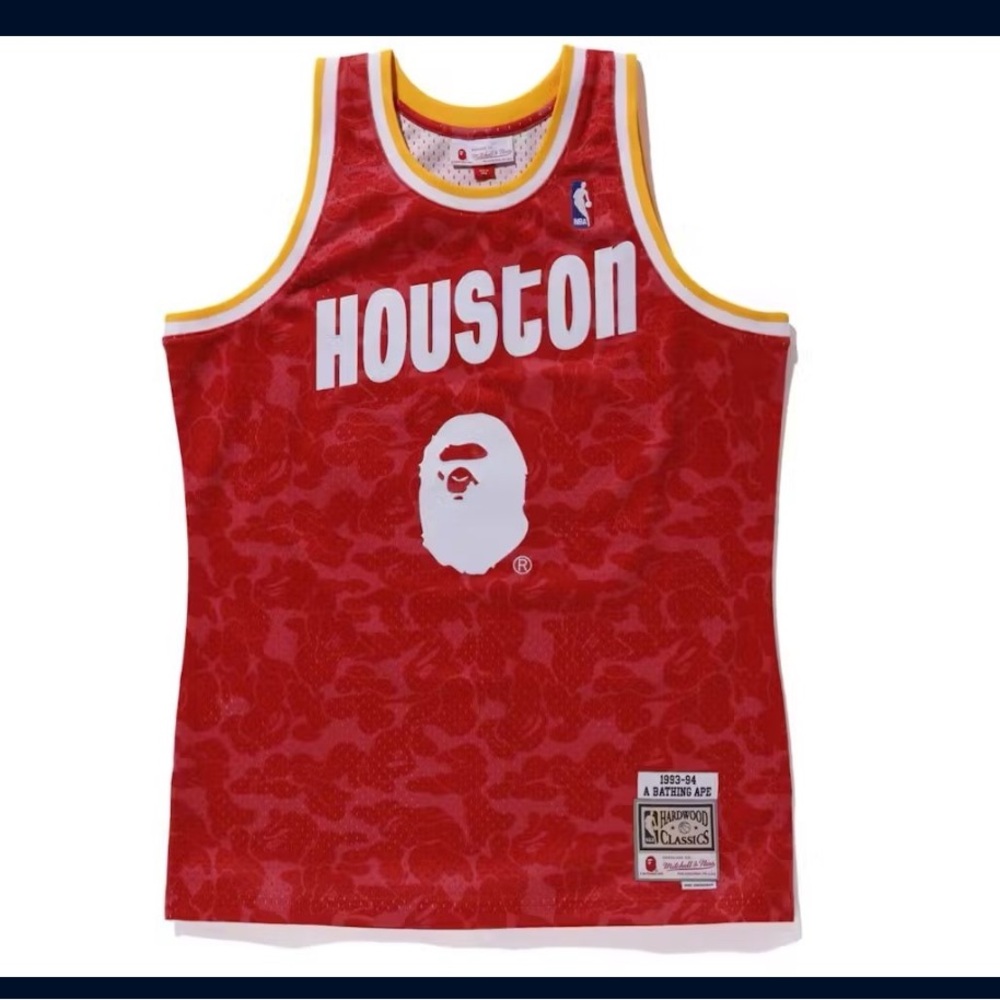 Bape X Houston Rockets Jersey Large